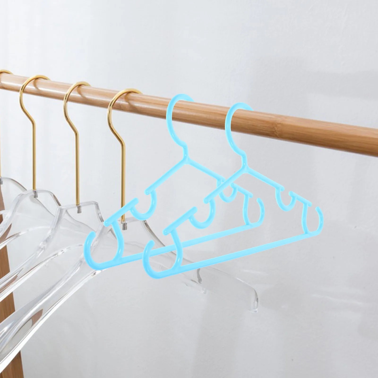 

10 Pcs Anti-slip Children's Clothes Rack Clothing Hanger Kids Hangers Baby for Pants Closet Non-slip