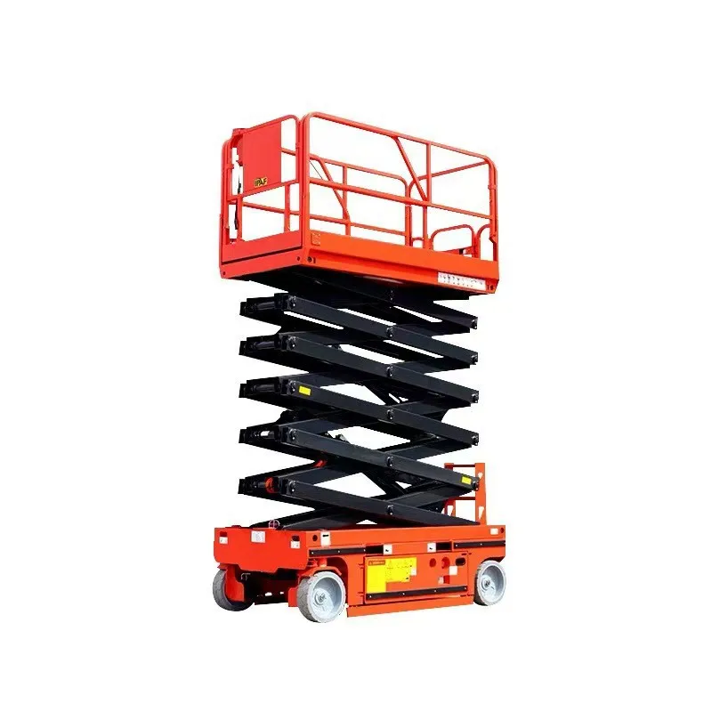 Self-propelled hydraulic lifting platform Electric lift Full scissor lift 14 meters lift table movable