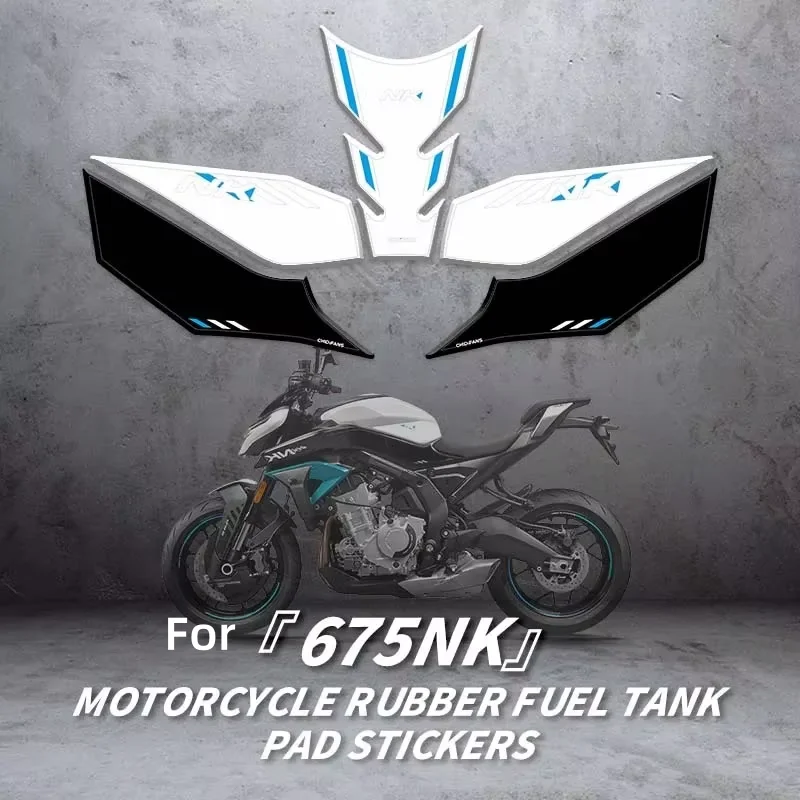 

For CFMOTO 675NK Motorcycle Rubber Fuel Tank Decoration And Protection Stickers Pad Bike Colorful Decals Can Choose Style