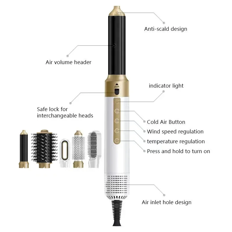 high-quality-five-in-one-high-speed-hot-air-comb-multi-functional-quick-drying-automatic-curling-iron-integrated-hot-air