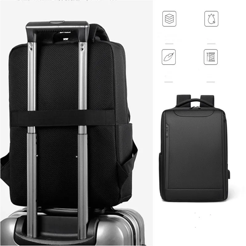 2023 New Laptop Backpack Anti-theft Waterproof School Backpacks USB Charging Men Business Travel Bag Backpack New Design