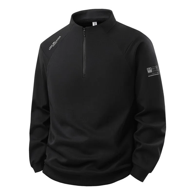Spring and Autumn New Fashion Trendy Outdoor Sports Breathable Pullover Sweatshirt Men's Casual Loose High Quality Plus Size Top