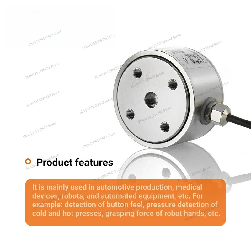 For 673 Cylindrical Tension Compression Load Cell, High Precision Weighing Force Sensor Module for Small Automation Machinery