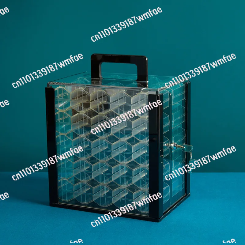 Ceramic 1000pcs Cash Game Acrylic Box 600 Poker Chip Set