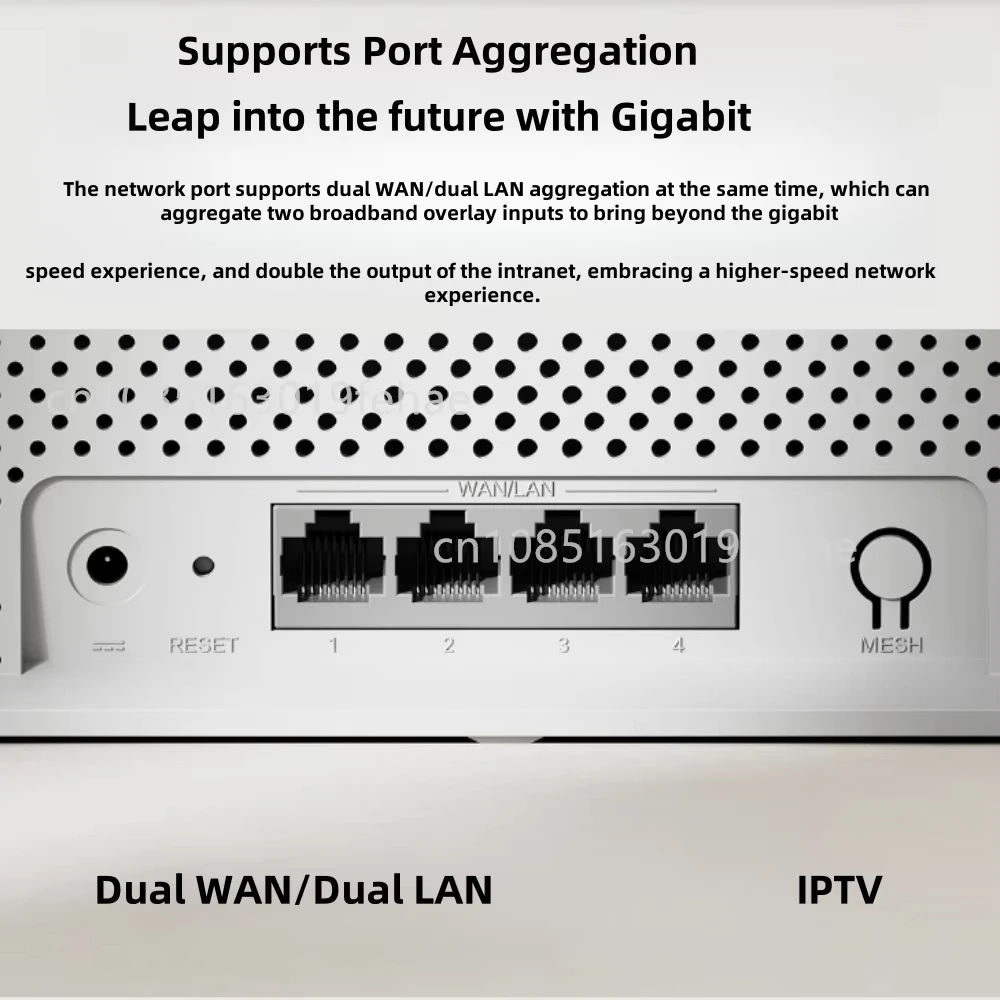 جهاز توجيه Xiaomi AX3000E WiFi6 بسرعة 2976 ميجا بت في الثانية، 2,4 جيجا/5 جيجا هرتز، puertos duales DAN/LAN، processadores Qualcomm، red de malla de memoria de 25