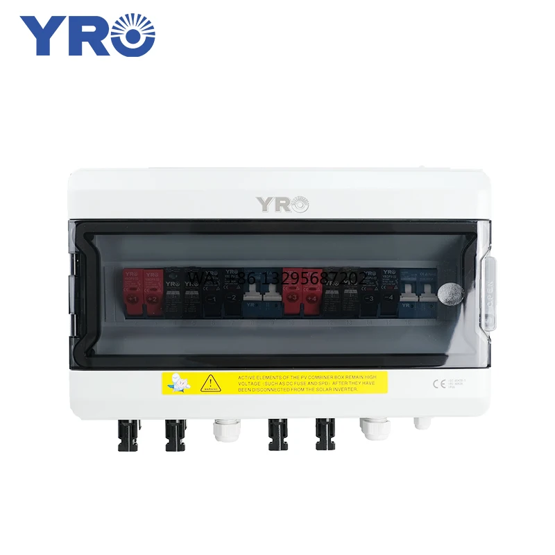 

Yro 4 in 2 Out 600V Solar Combiner Box Manufacturer Outdoor Dc Ip65 Distribution Boxes Caja De Combiner