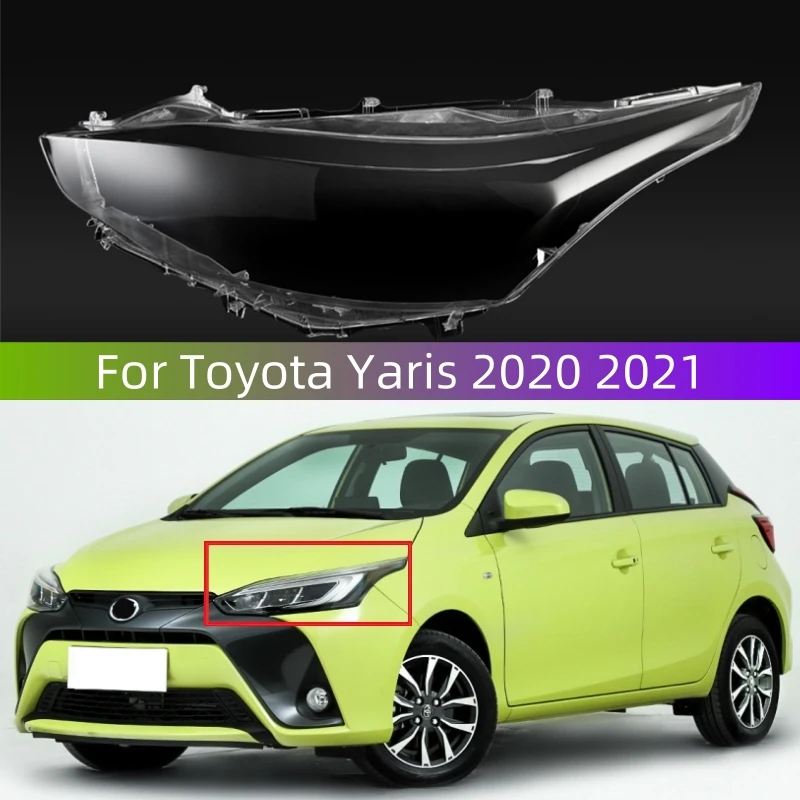 

Для Toyota Yaris 2020 2021, внутренние запасные части автомобиля, крышка передней фары, замена оригинального абажура