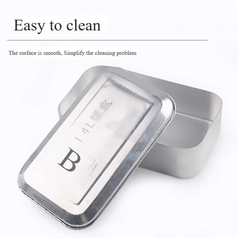 Experimental consumables aluminum sterilization box 1.4L 0.85L high-quality thick stainless steel box