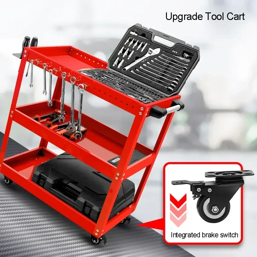 Mechanical Workshop ToolsCart Tool Trolley With Wheels Toolbox Cabinet Organizer Holder Garage Workbench Racks Accessories