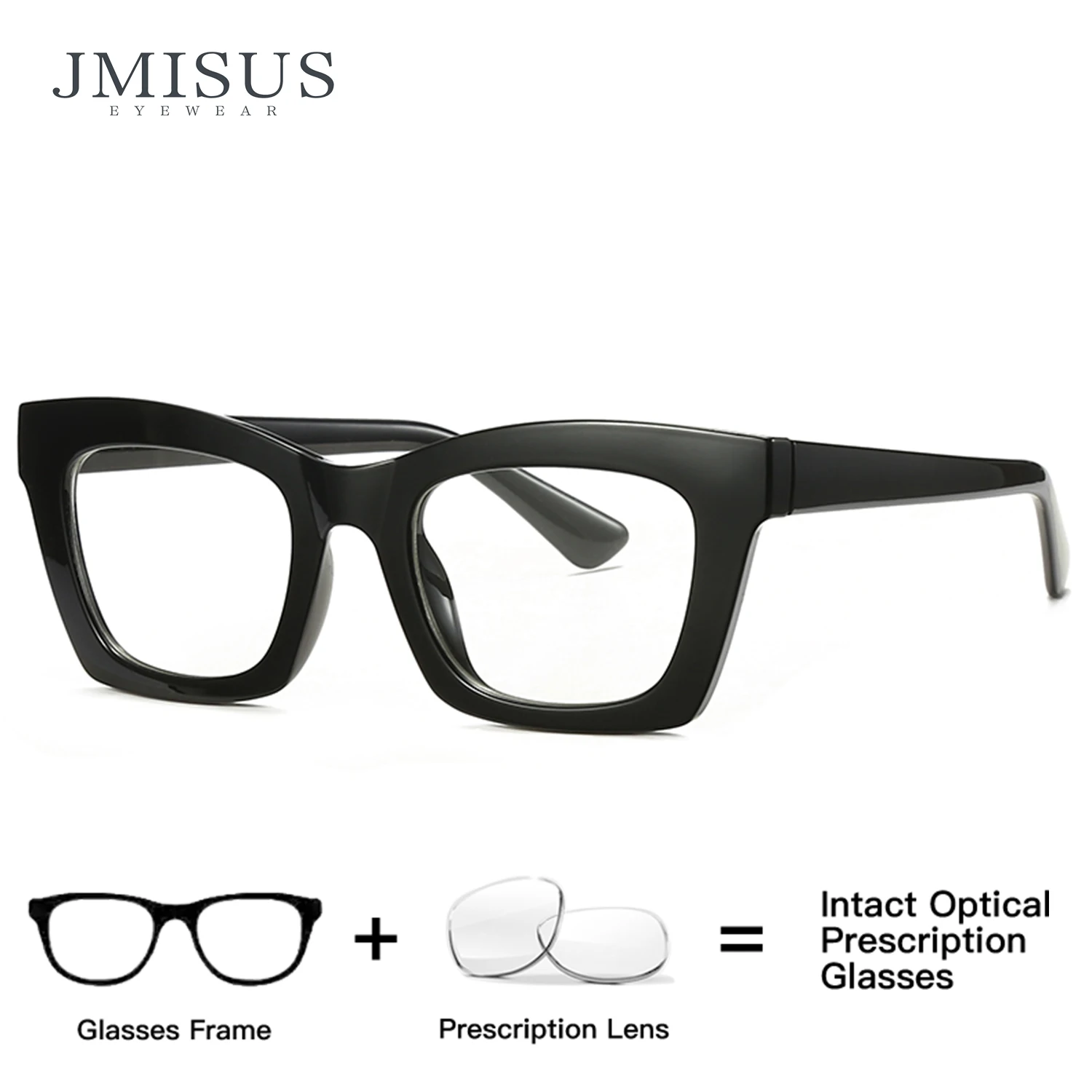 

JMISUS Handmade Acetate Square Prescription Glasses Woman Butterfly Optical Eyeglasses Myopia Progressive Photochromic Sunglass