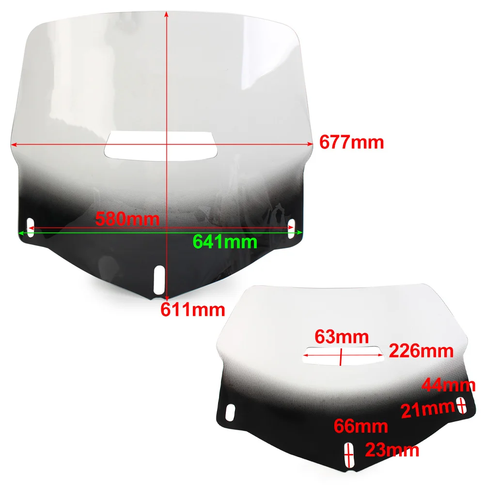 Motorcycle Windshield Windscreen Wind Deflector Protector For Honda Goldwing GL1800 2001-2017