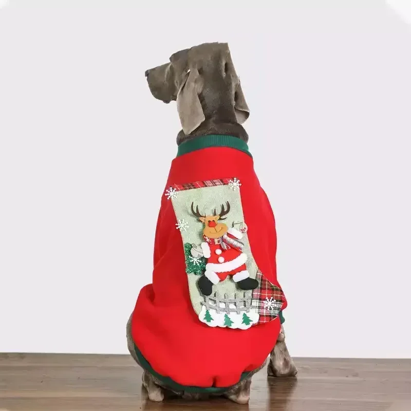 Christmas Dog Clothes Hoodie Coat Winter Dog Clothing Corgi Weimaraner Husky Labrador Golden Retriever Big Large Dog Costumes