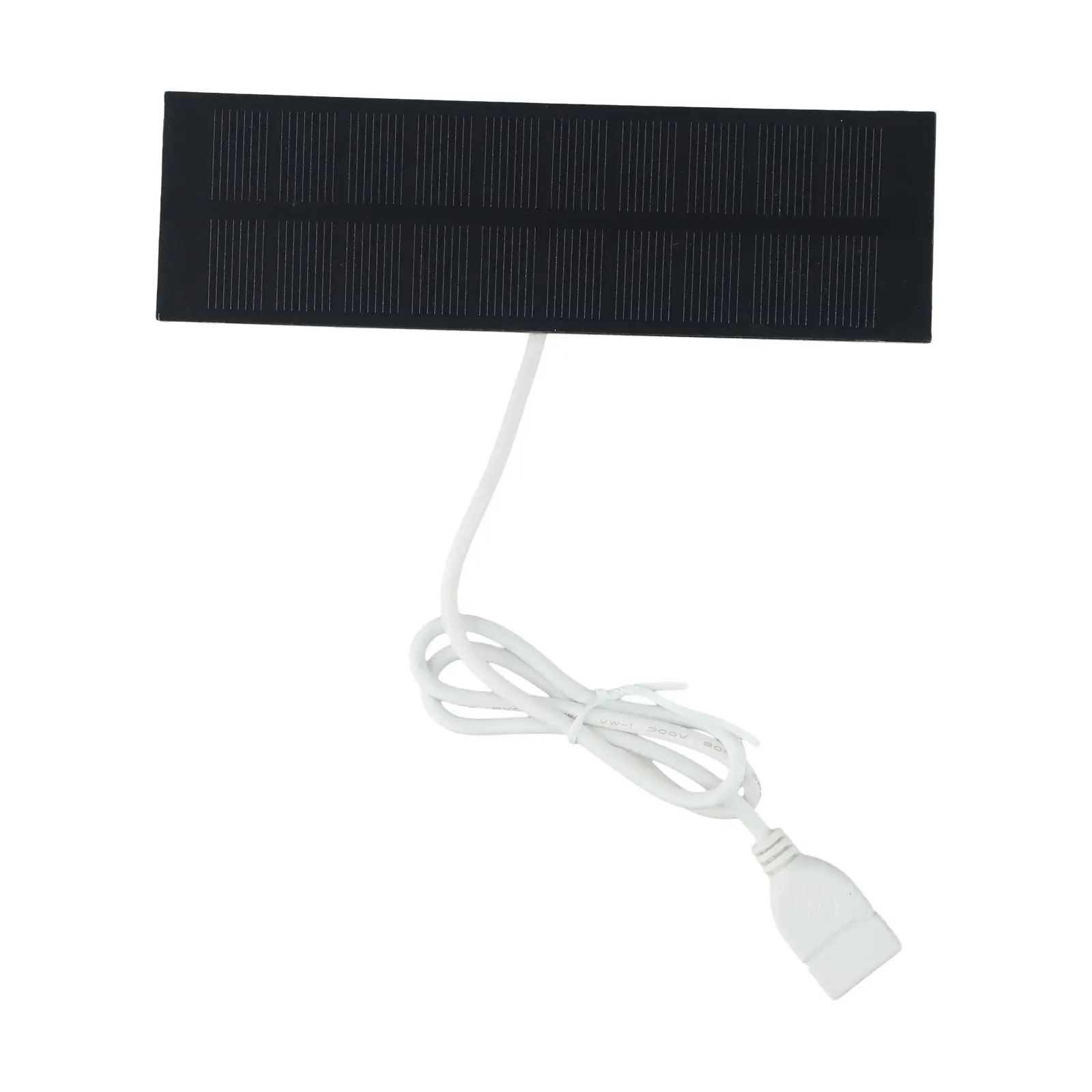 2W Solar Panel Charger Mobile Power Bank Light Fan Charger Charge 3.7-5V Battery USB Solar Panel 0-200MA 148x45MM Solar Power﻿