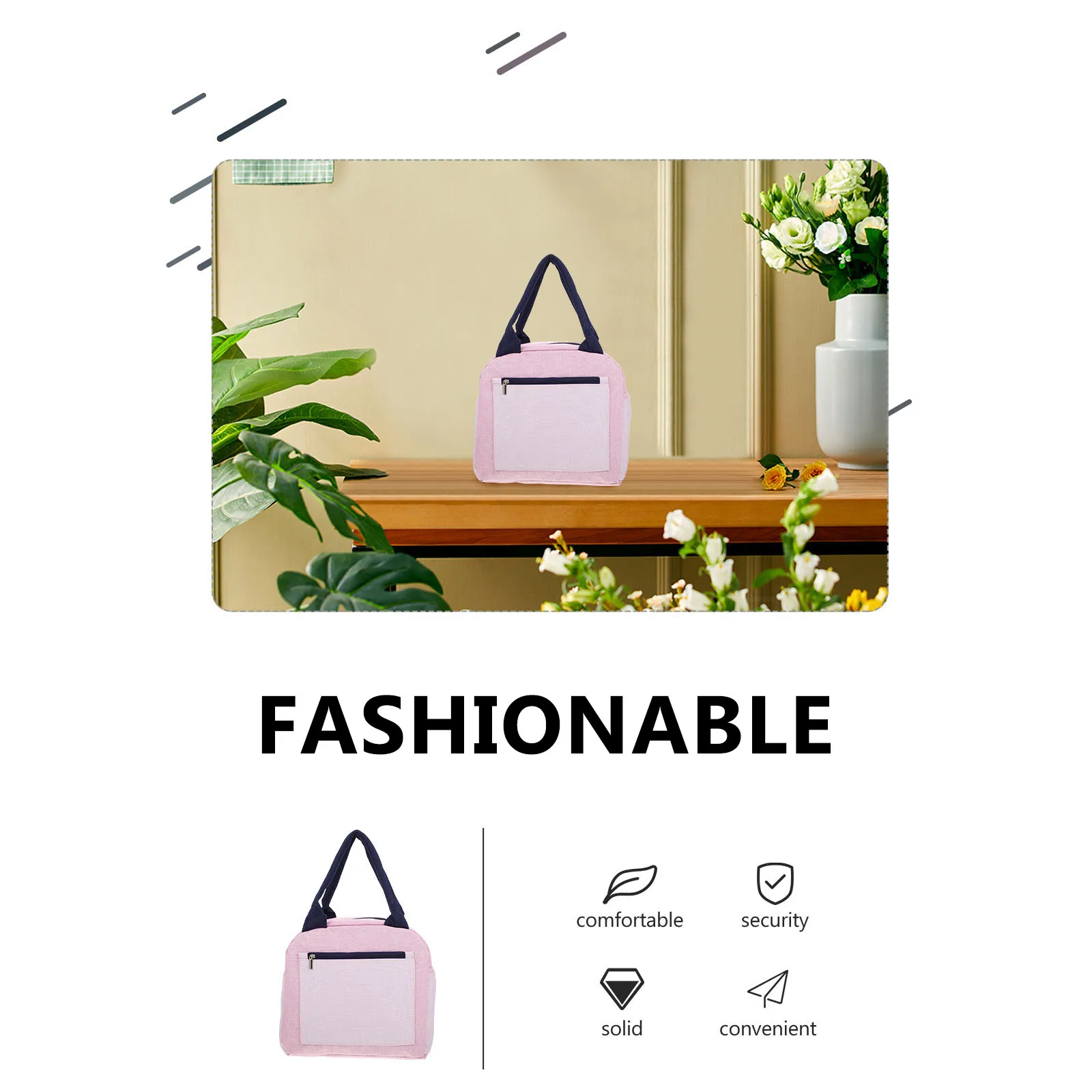 

1pc Insulated Lunch Bag Large Cooler Reusable Bags Travel Oxford Cloth Portable Waterproof Wear Resistant Thermal Bento Outdoor