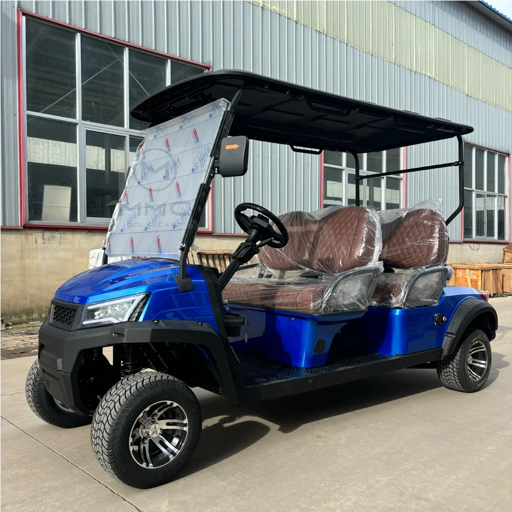 Hot Selling 4 Wheel Drive Adult Golf Buggy Car Lithium Battery Off Road Tire Street Legal 2 4 6 Passenger Electric Golf Cart