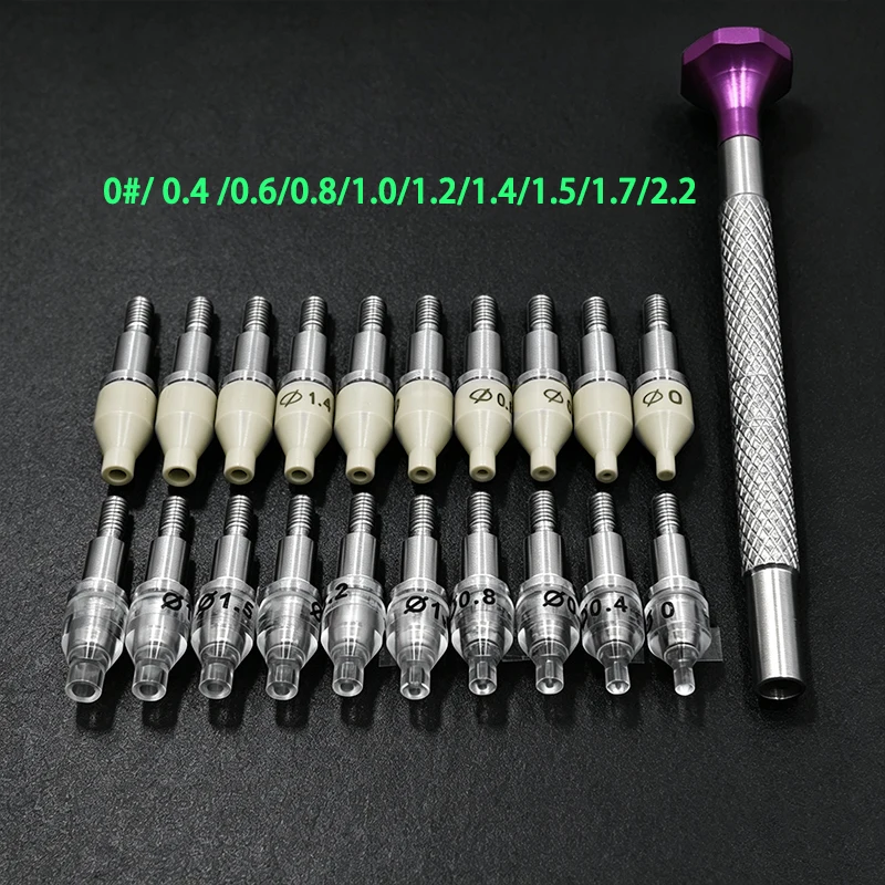 Watch Hand Installation Press-In Set With PEEK And Acrylic Tips 20pcs Hour Minute Second Hand Presser  Precision Watch Repair