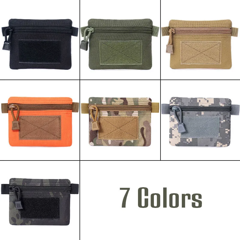 Outdoor Unsex Pouch Card Wallet Portable Travel Zipper Waist Bag for Camping Picnic Outdoor Personality  Key Storage Bag