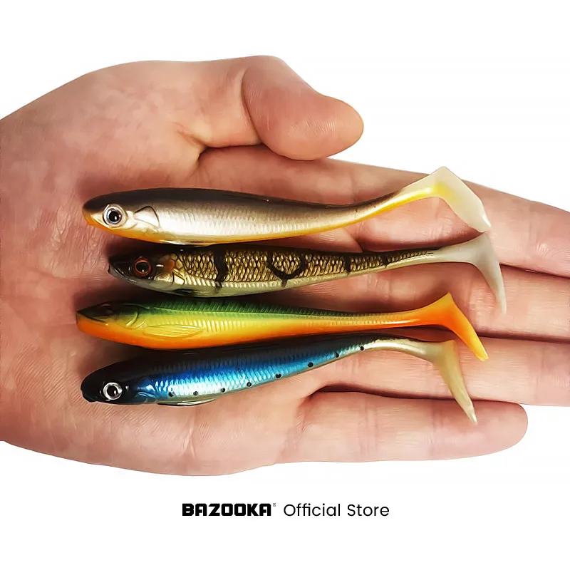 Bazooka Soft Baits Fishing Lure Silicone Sink Shad Shiner Duck Swimbait Wobblers Carp Worm Pesca Bass Paddle Pike Jigging Winter