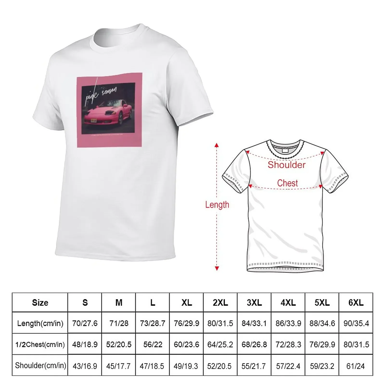 Pink Season T-Shirt kawaii clothes customs men graphic t shirts