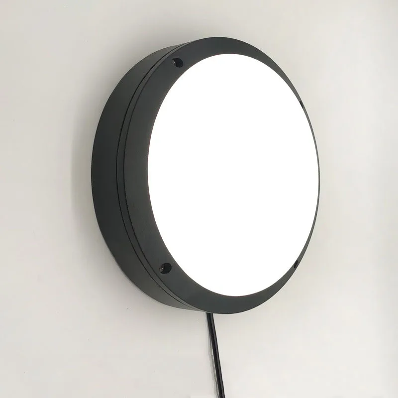 LED Outdoor Wall Lamp round Waterproof Moisture-Proof Mosquito-Proof Garden Ceiling Light for Balcony
