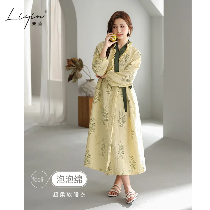 

Pjs Set Cotton Women's Pajama Set Robe Women's Warm Winter Pajamas Fashionable Home Clothes, Pajamas Cute and Soft Pajama Set