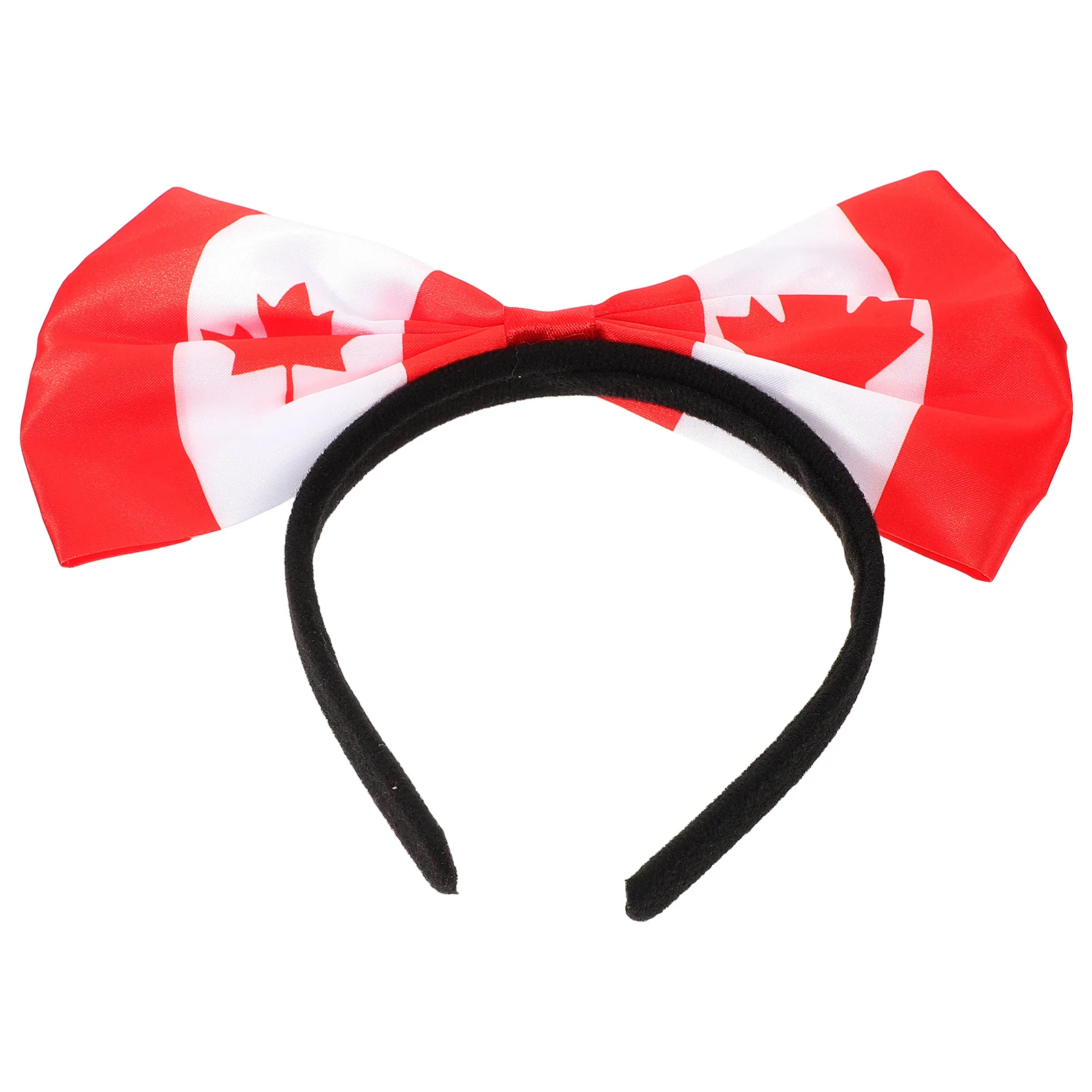 

Canada Maple Leaf Headband Bow Hair Accessory for Women Girls Party Gift Funny Creative Gifts Hair Bands Womens Headband