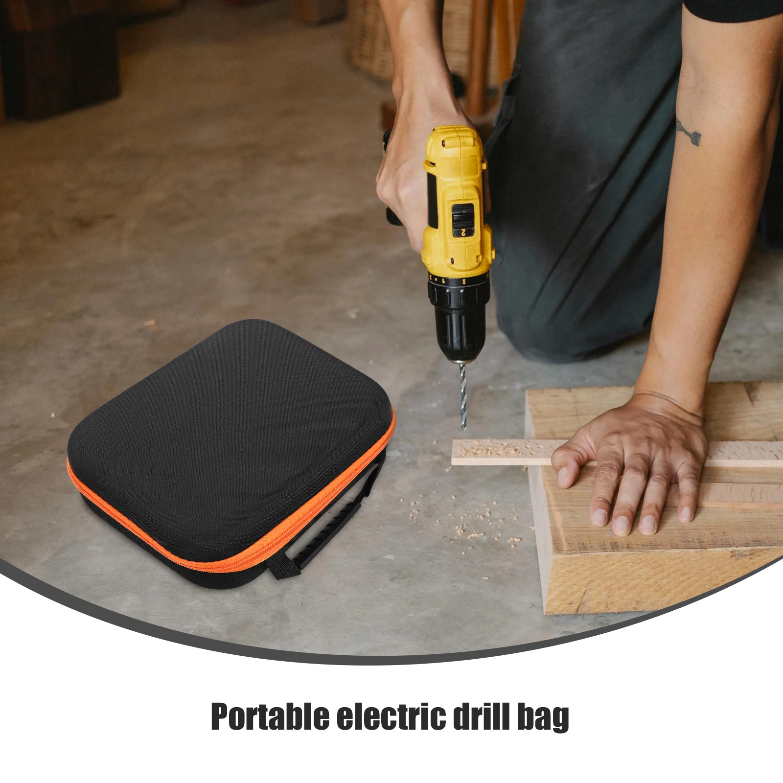 

Drill Bag Organizer Shockproof Small Tool Bag Box Great Oxford Fabric Multifunctional Storage Home