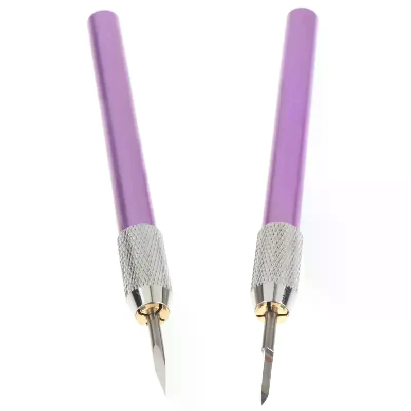 Metal Triangular Curved Engraving Knife Fine Edge Metal Scraper for Vinyl Weeding Model Making DIY Craft Home Use