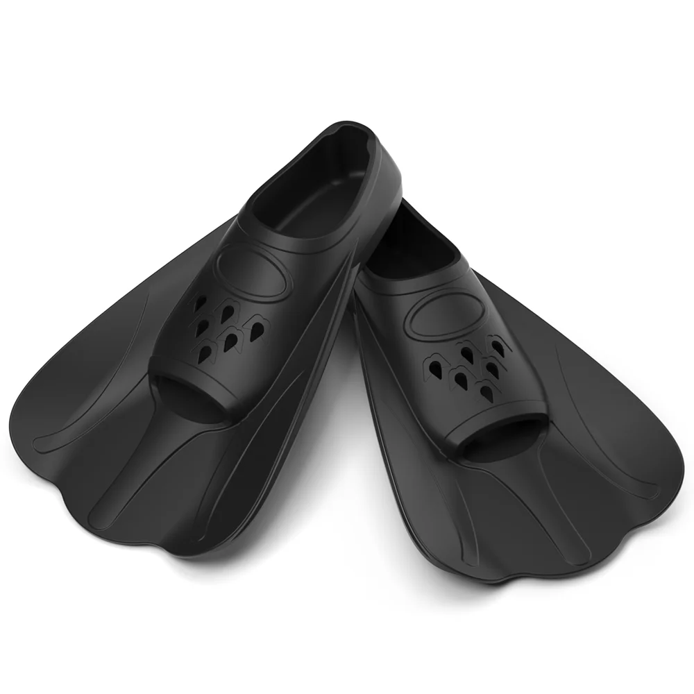 Silicone Swimming Fins Diving Flippers Comfortable Shot Blade Floating Norkeling Lap Swimming Unisex With Mesh Bag Travel Size