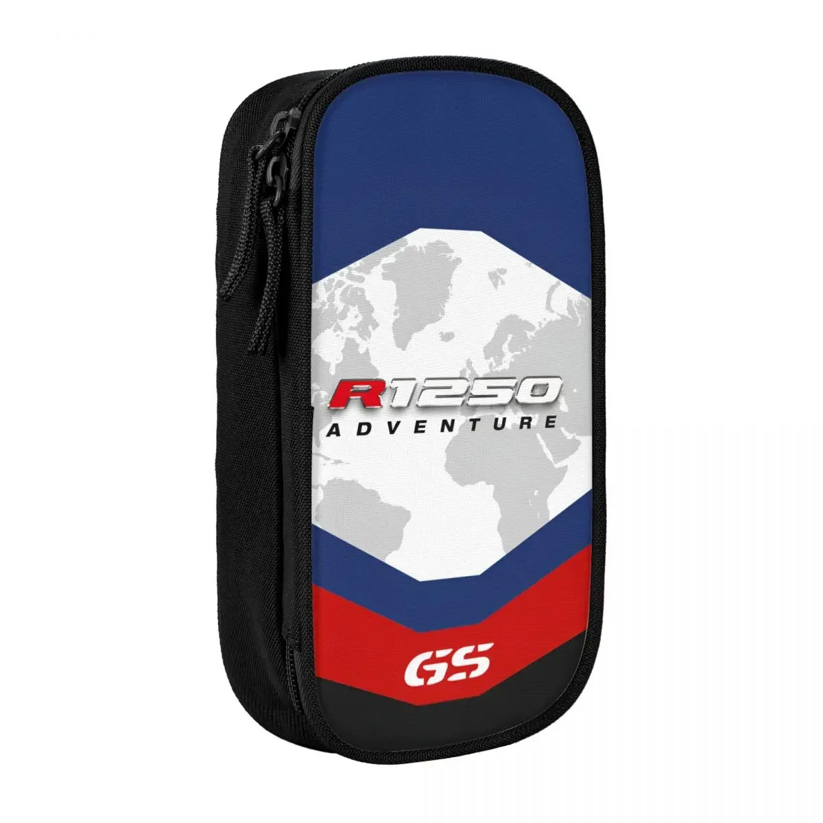 Custom GS Motorcycle Adventure Pencil Case for Boys Gilrs Large Capacity Pen Bag Box Stationery