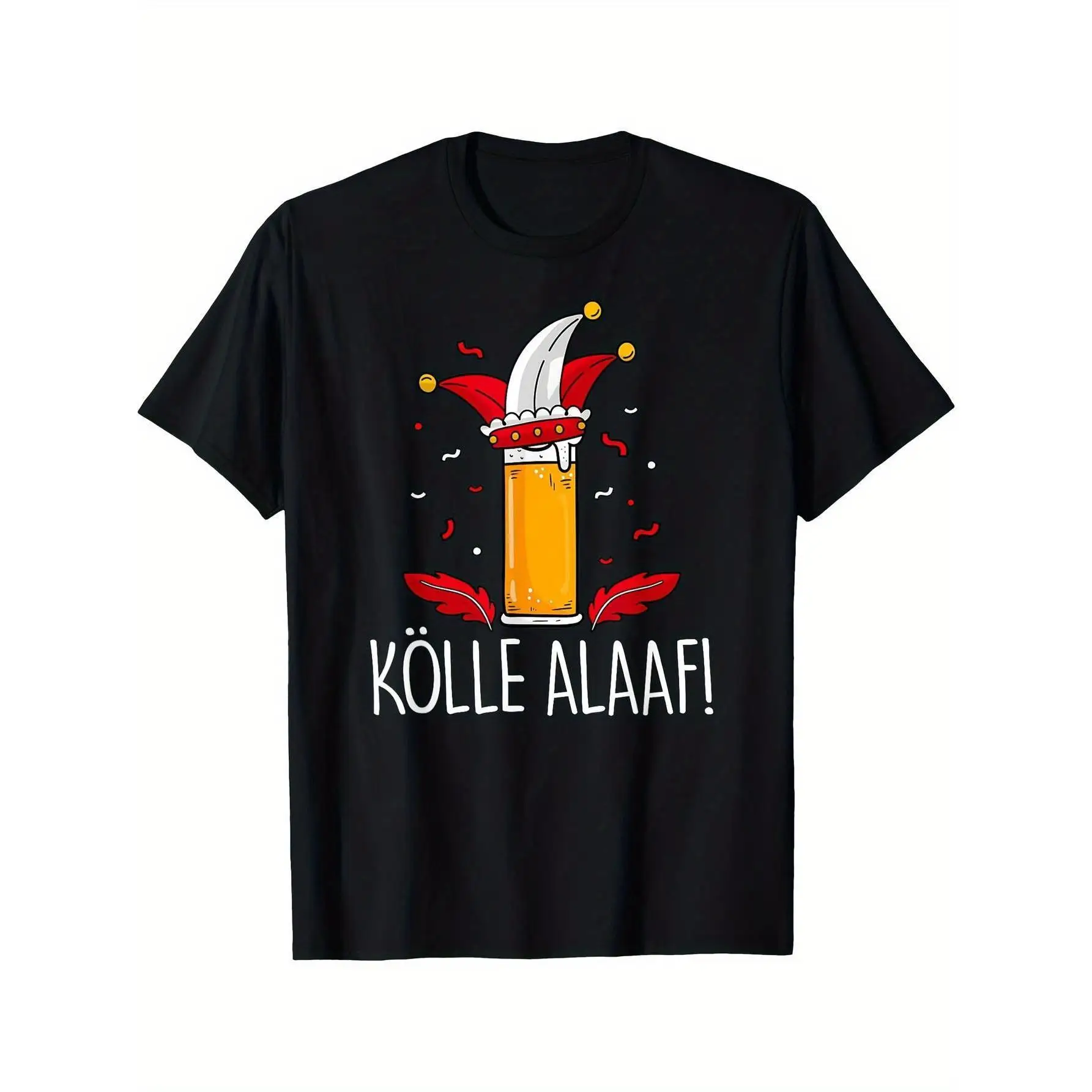 

Funny Cologne Carnival T-shirt Men Women Kolle Alaaf Graphic Tee German Party Slogan Top Casual Cotton Loose Fit