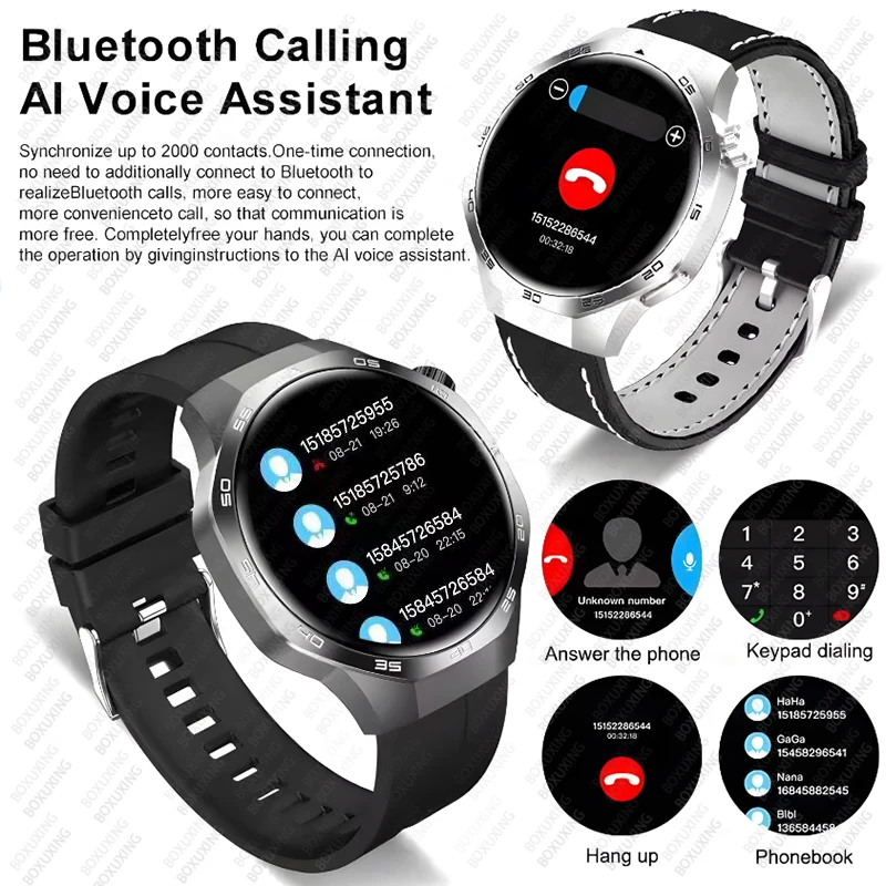 New For Huawei Watch GT5 Pro Smart Watch HD AMOLED Screen NFC GPS Tracker Bluetooth Call Health Waterproof Smartwatch Men Women image 3