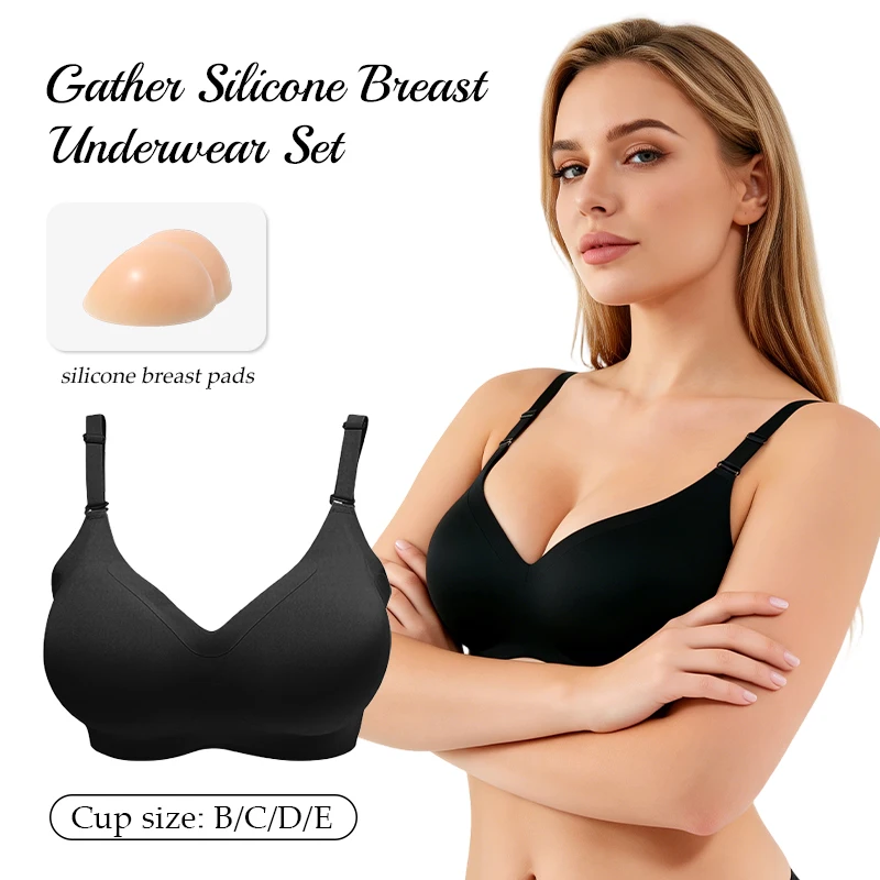 

Силиконовый бюстгальтер-имитация груди, съемный, 2-в-1, для дрэг-квин и кроссдрессеров, сексуальный, для плоской груди, большие размеры чашек B/C/D/E, для косплея, для мужчин, для коррекции формы груди