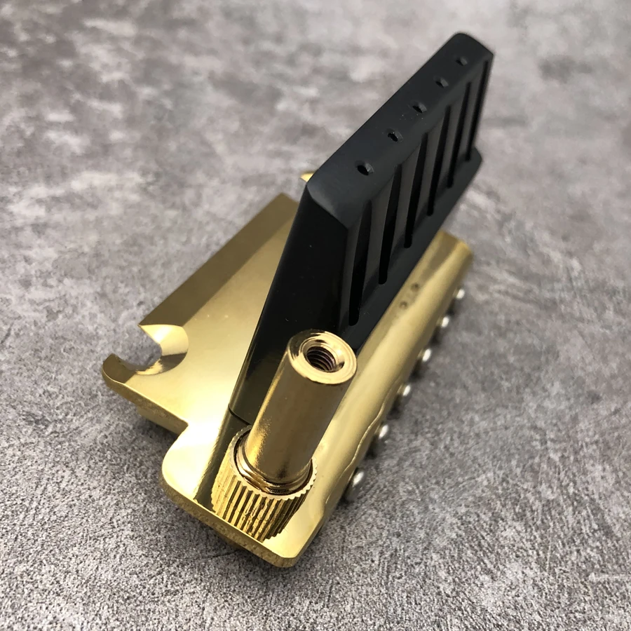 510 Two Point Gold Finish Alloy Block Guitar Tremolo Bridge For Suhr Strato Tom Andersston Guitar Well view 6