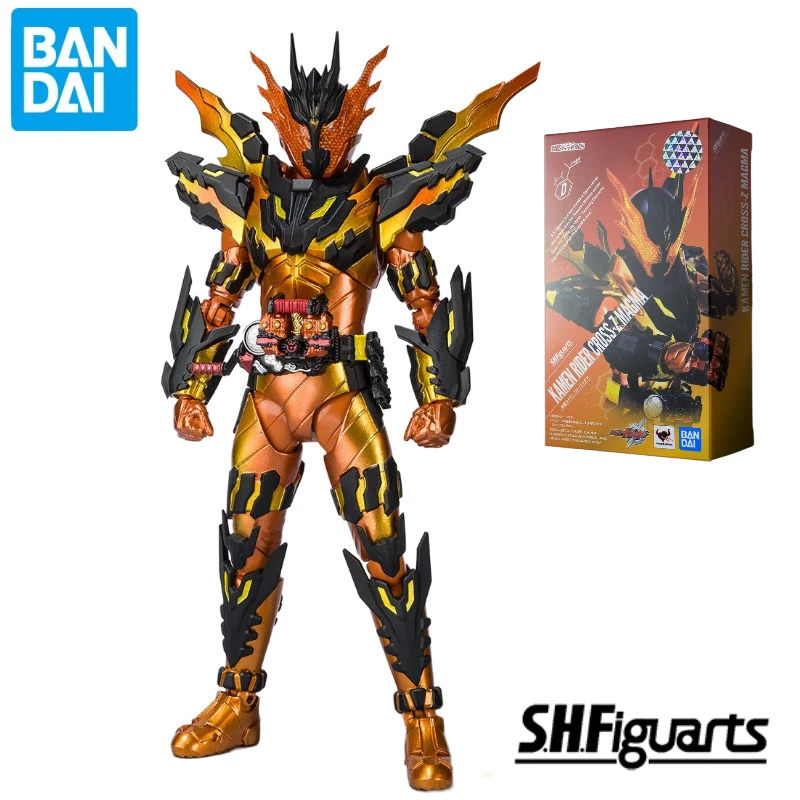 In Stock Original Bandai S.H.Figuarts SHF Tokusatsu Kamen Rider Cross-Z Magma Action Figure Toys Collection Model Gift