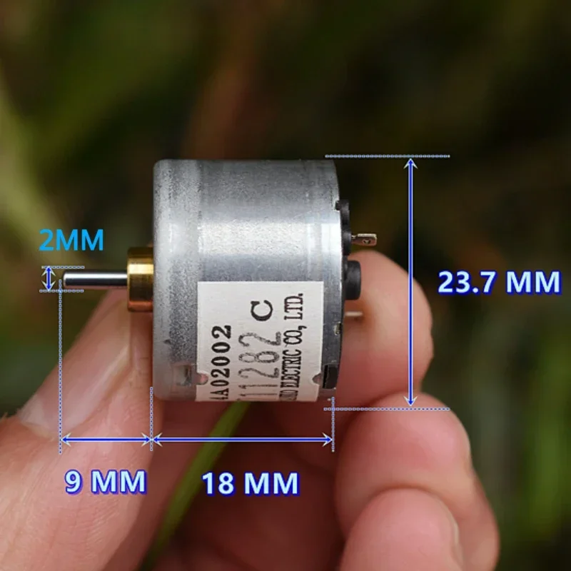 Japan SANKO Precious Mini Round 24mm RF-310 Metal Brush Motor DC 5V 6V 6500 RPM for Optical Instrument