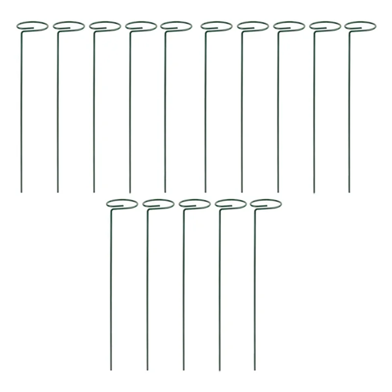 

AB42-24PCS Beautiful Plant Support Stand Flowers Support Ring Metal Plant Support Stakes Bonsai Support Backyard Garden Tool
