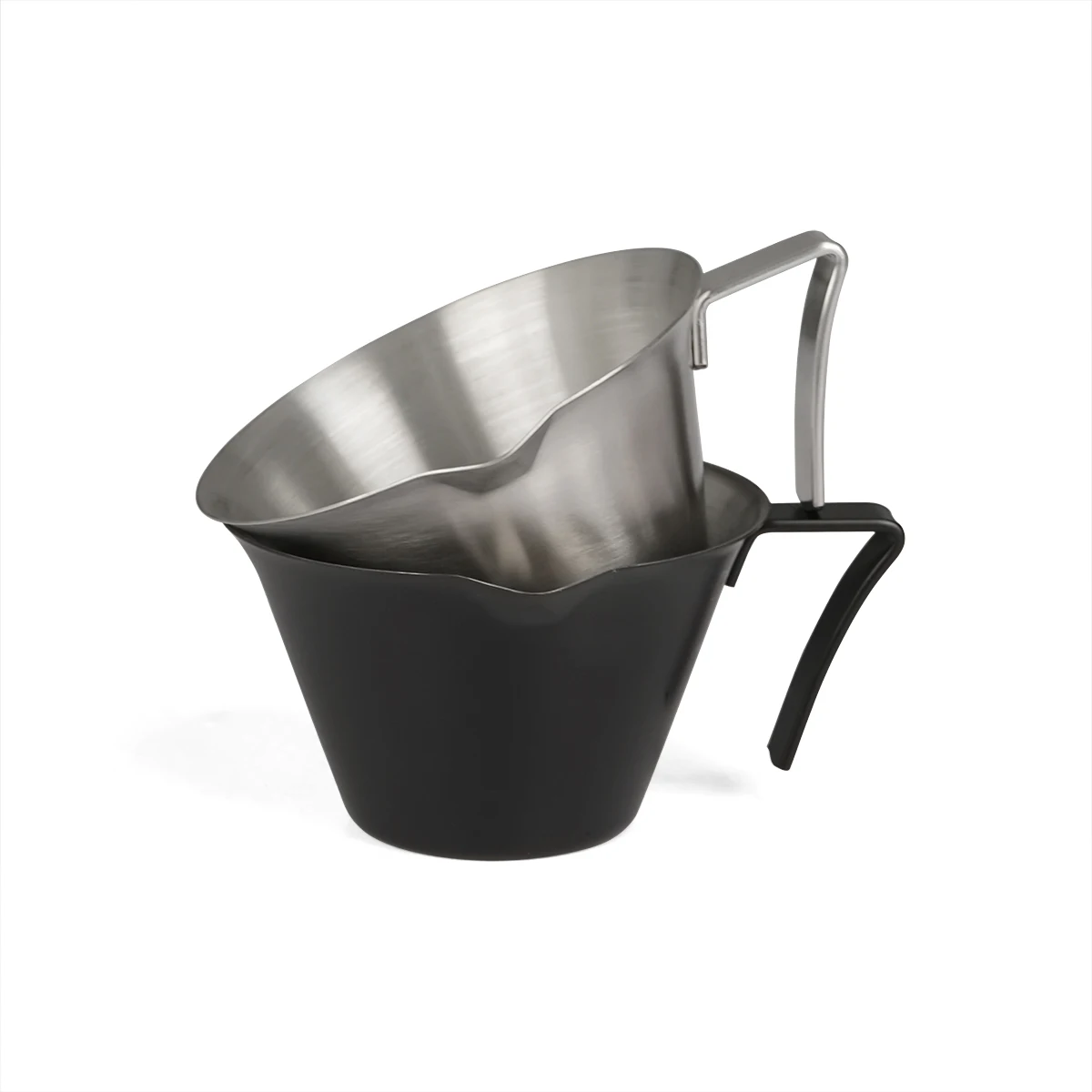 Espresso Measuring Cup With Scale Espresso Shot Cup Stainless Steel Pouring Cup With Handle Coffee Bean Weighing Tool