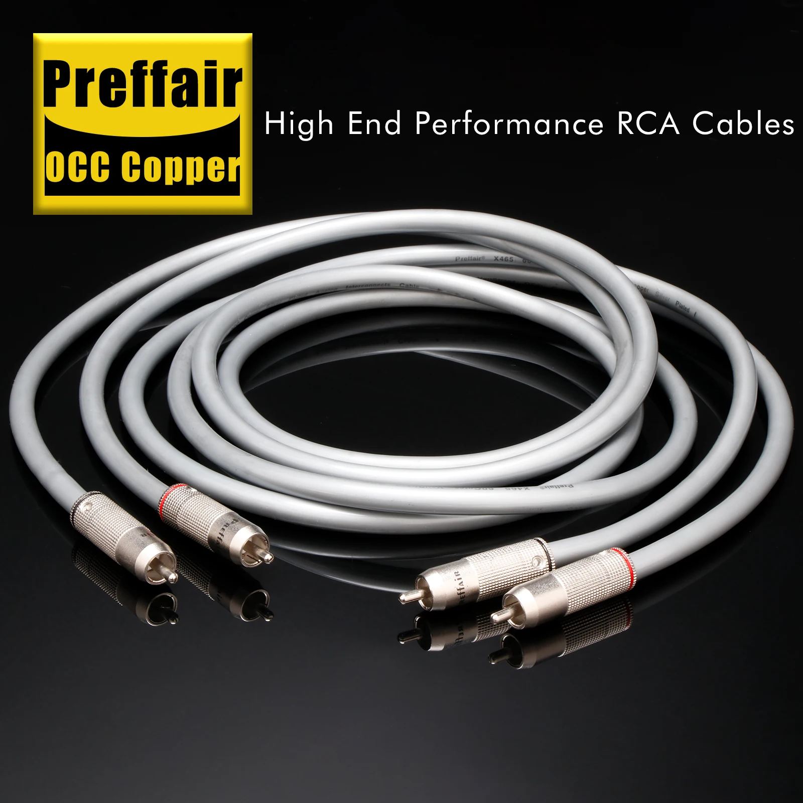 Paarweise 60-adriges XLR-Kabel RCA-Kabel OCC Versilbertes Verbindungskabel Einzelnes Audio-Verlängerungskabel Audio-Video-Kabel – Detail 1