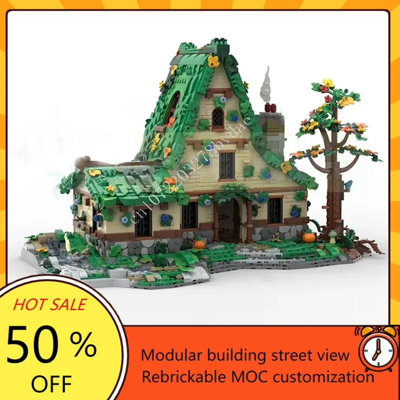 3059PCS DIY the Herbalist  MOC Custom Street View Architecture Puzzle Creative Assembly  Model Birthday Toy Christmas Gift