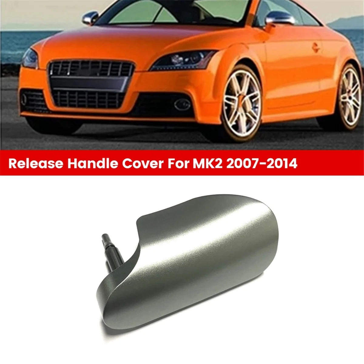 Imagem -02 - Liga de Alumínio Capô do Motor do Carro Capô Libere Handle Cover Kit Audi tt Mk2 20072014 8j Tts Ttrs rs Lhd 8j1823533c