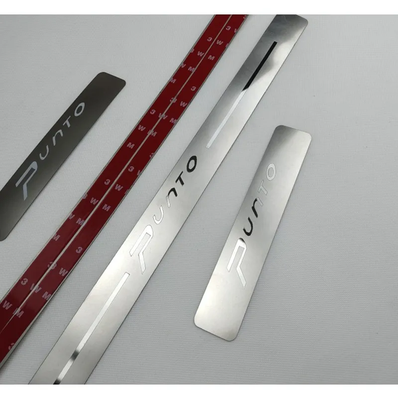 For FIAT PUNTO 2012-2016 2017 2018 2019 Stainless Steel Scuff Plate/Door Sill Door Sill Scuff Plate Welcome Pedal Car-styling