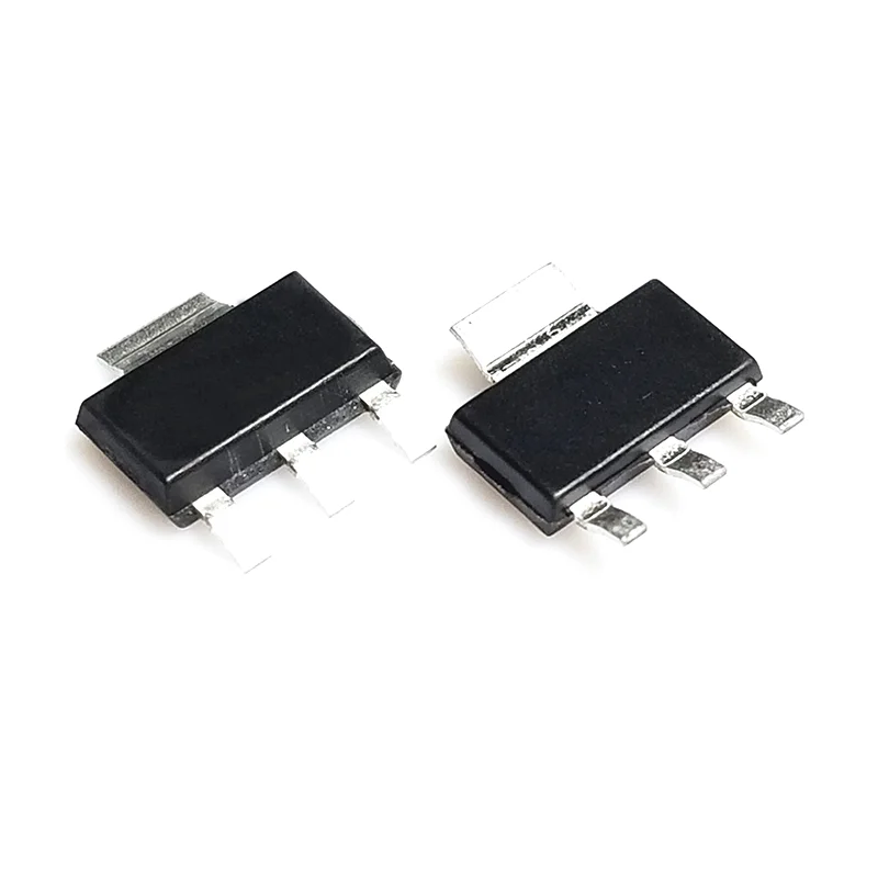 Regulador de tensão linear, SOT223 IC, AMS1117 -1.2V AMS1117 -3.3V AMS1117 série, 1.2V 1.5V 1.8V 2.5V 3.3V 5V ADJ, LM1117 1117 1117, 50pcs