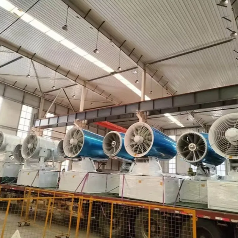Portable Hand Push Fog Cannon Machine with Wheels Dust Suppression Mist Spraying Environmental Protection Equipment