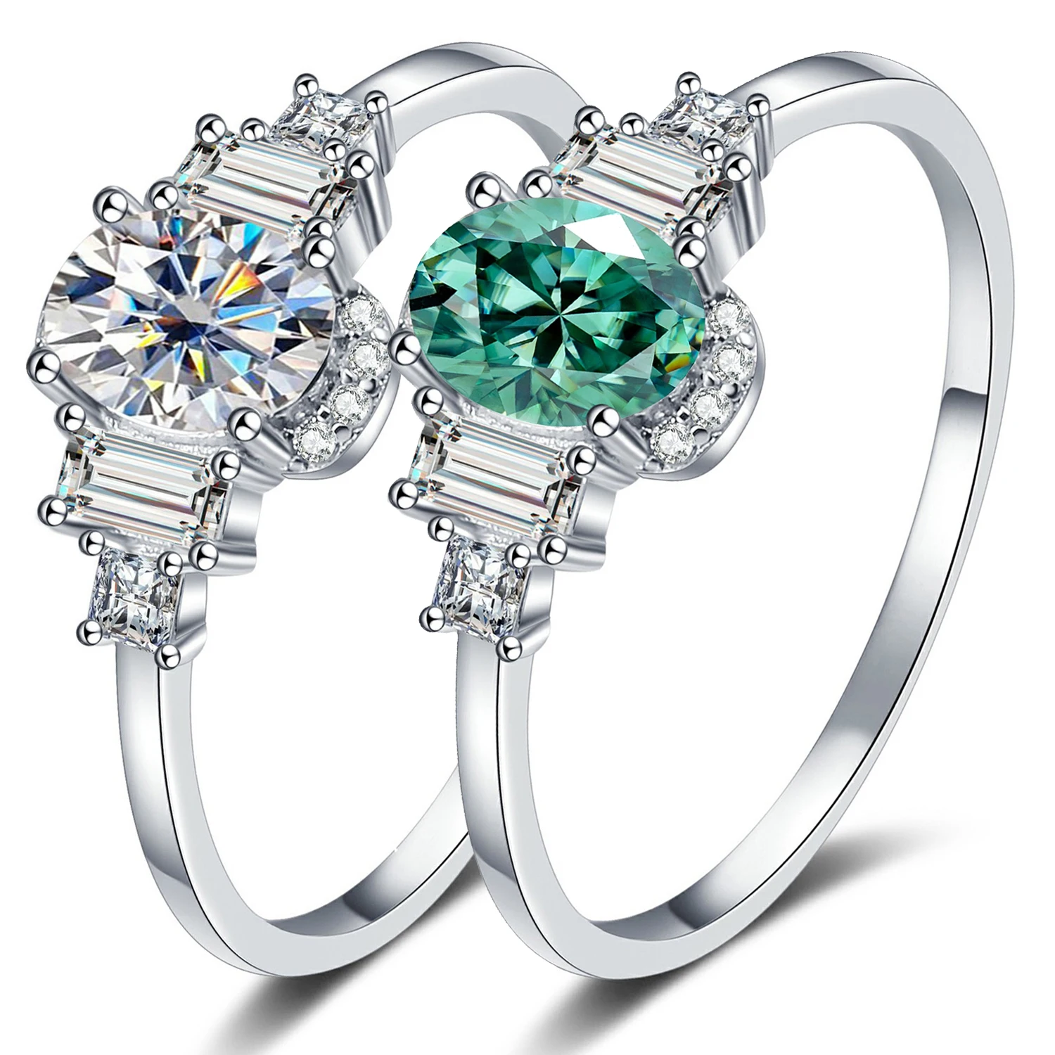 

Женское кольцо с муассанитом 5x7 мм, 1 карат, овальный ремень, сертификат, 100% пройденный тест на бриллианты, серебро S925, романтические женские ювелирные изделия, подарок