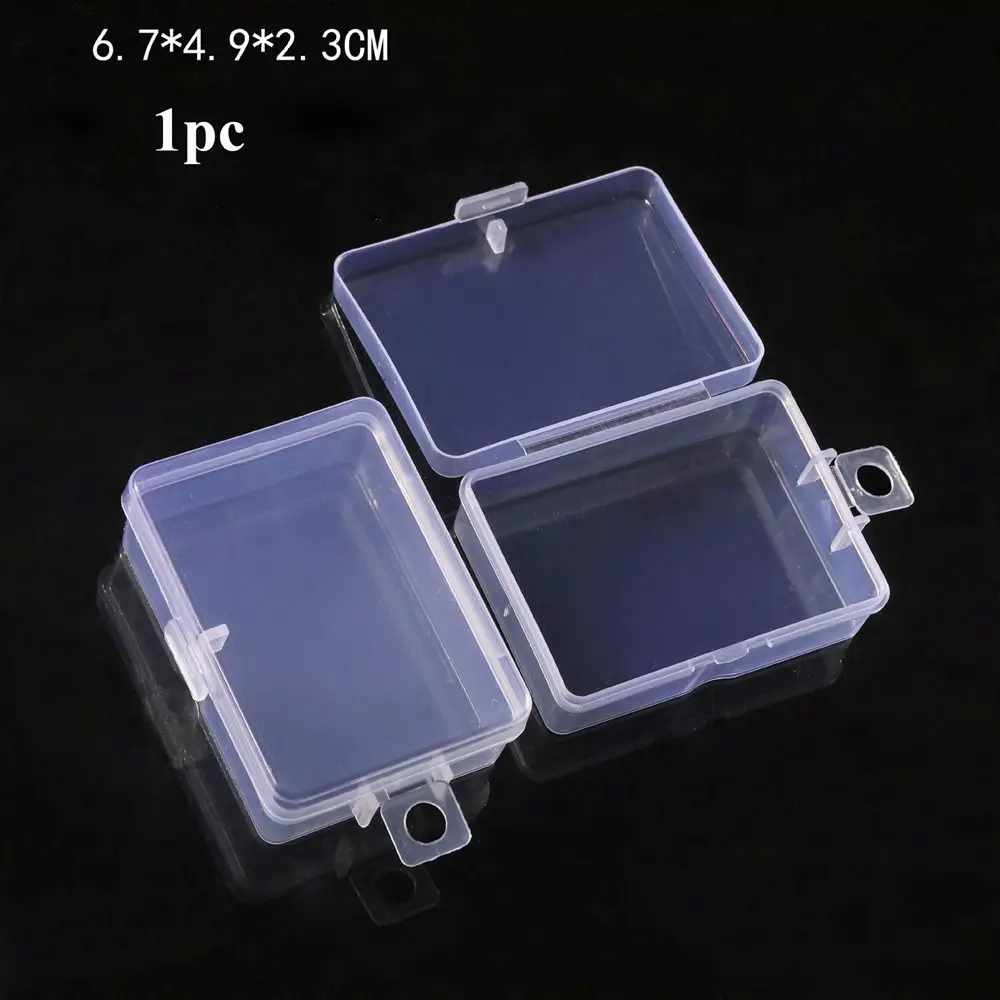 

High Quality Square Transparent Storage Box Plastic 10 Sizes Small Items Case Transparent Jewelry Beads Container Packing Boxes