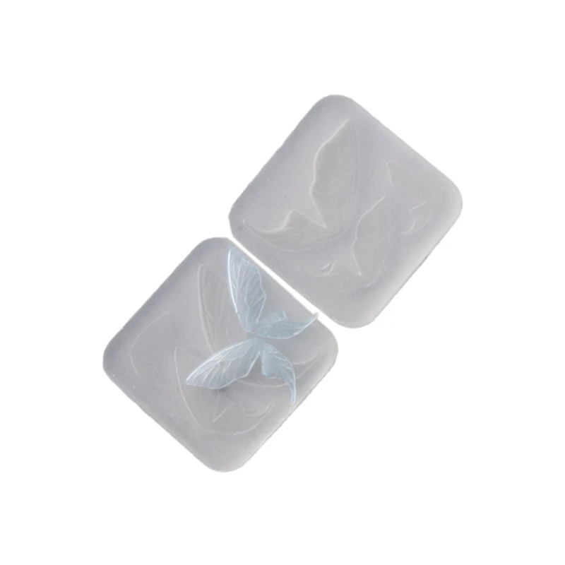 Butterfly Ear Silicone Mold Pottery Ceramic Clay DIY Wing UV Resin Molds D5QB