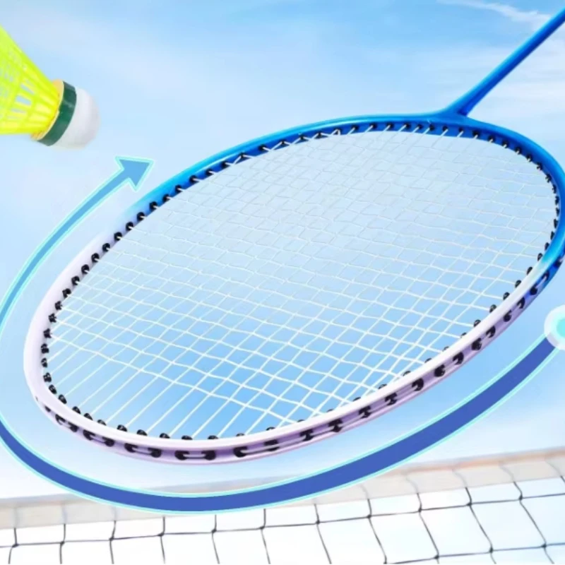 Unisex Child Tennis Racket Professional Training Racquet Shockproof Interactive Red/Blue for Beginners with Parent/Child Play