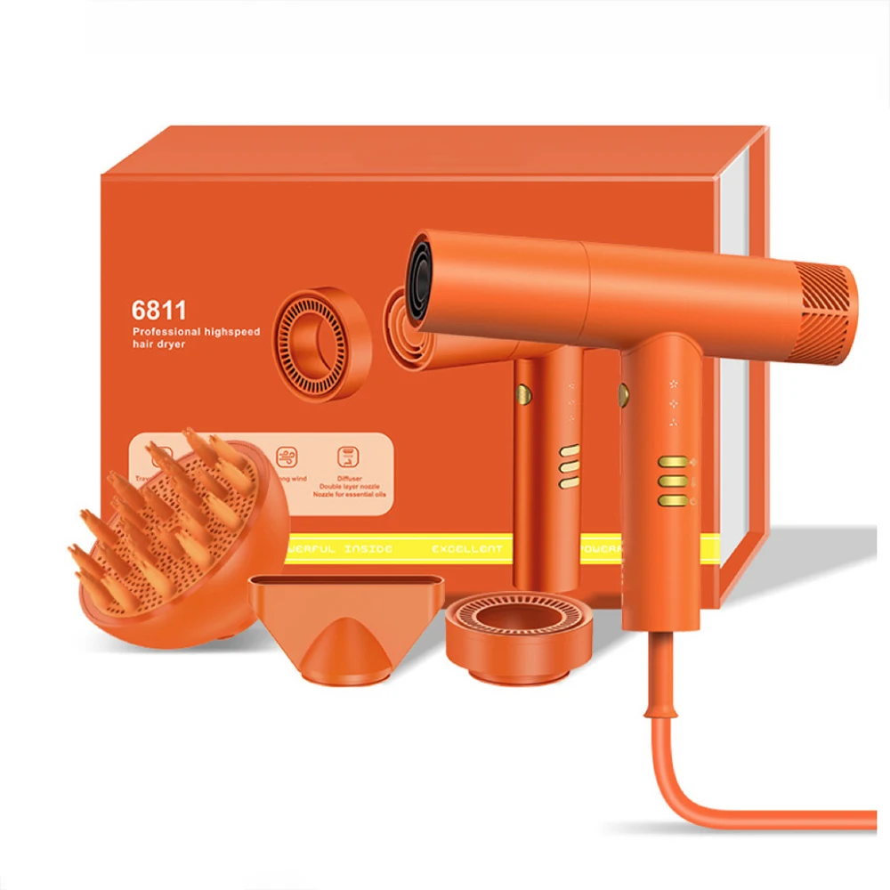 Salon Hair Dryer Professional Blow Drier Hot and Cold Adjustment Hair Dryer Machine Powerful Negative Ion Home Appliance