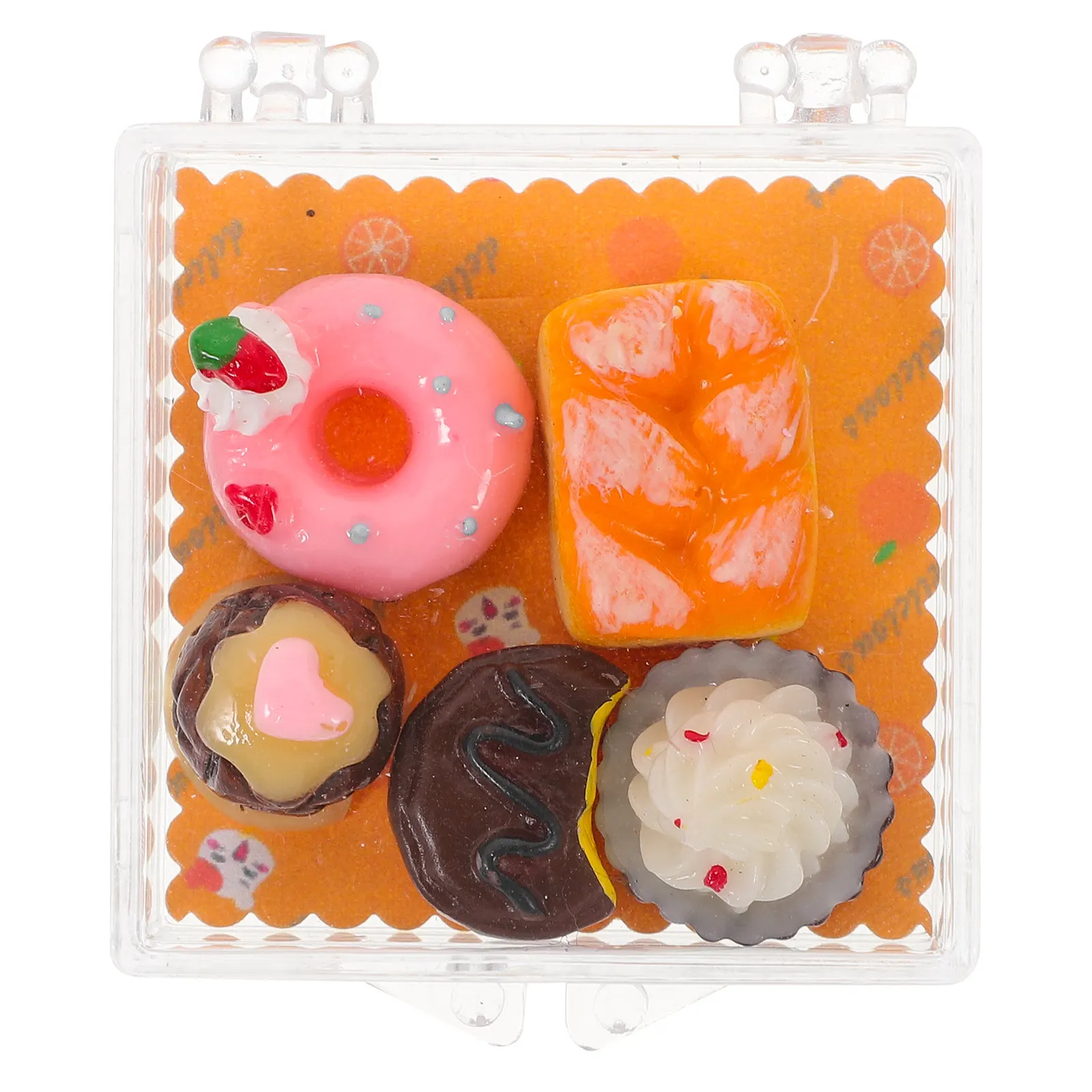 

Miniature Cake Fake Dessert Decoration Mini Cake Prop Lightweight Portable Mini House Kitchen Accessories Decorative Pretend